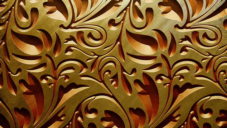 Bronze Texture, creativity, plant part, abstract, repetition Free HD Wallpaper