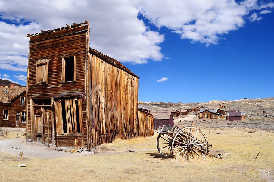 built structure, rural scene, town, sky Free HD Wallpaper