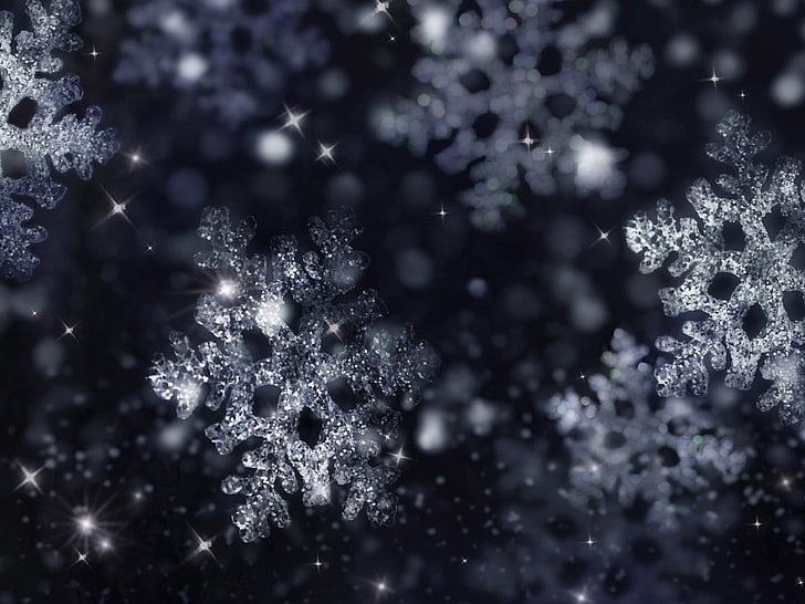 Christmas Snow Scenes, christmas decoration, outdoors, abstract, decoration Free HD Wallpaper