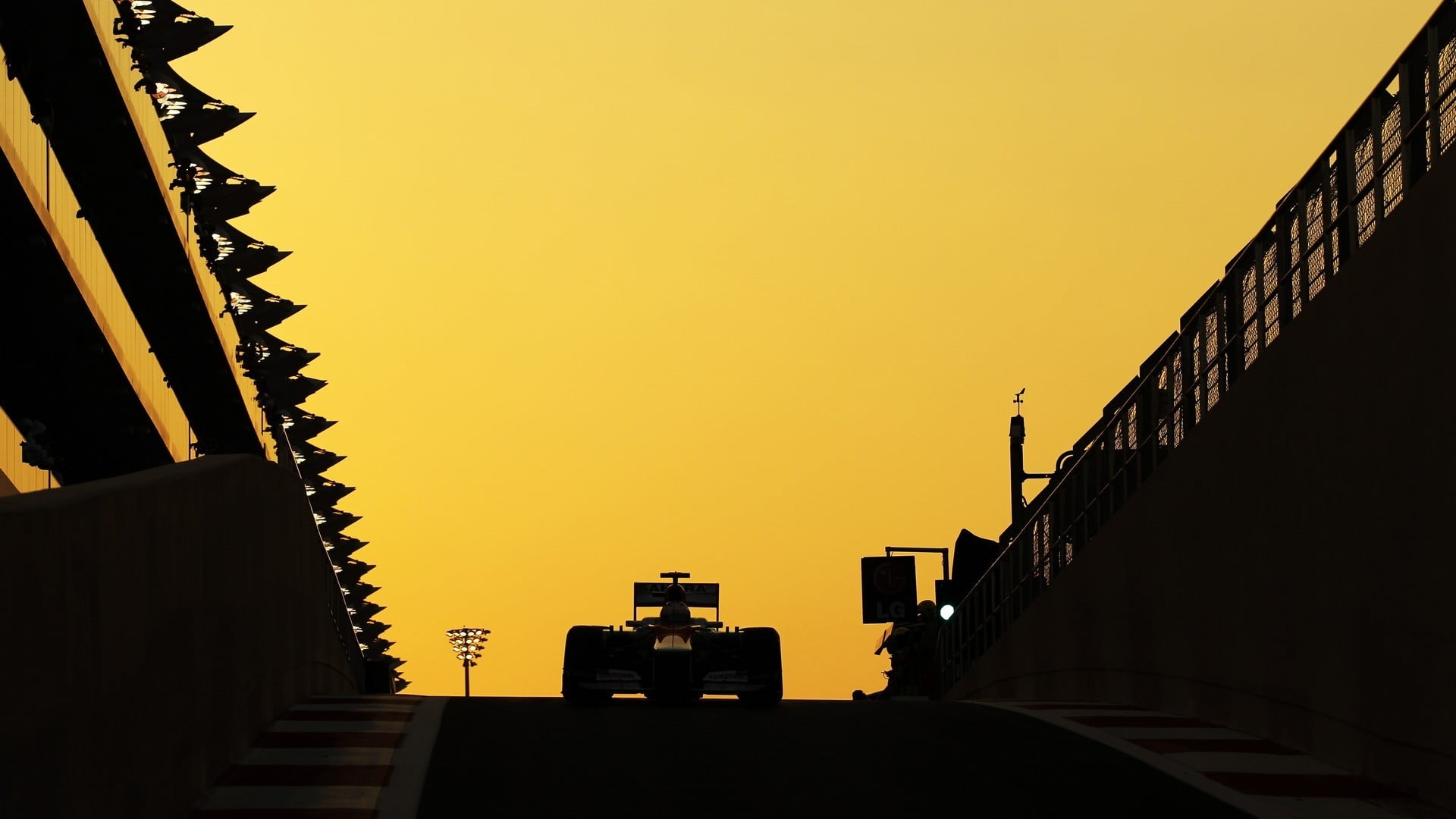 clear sky, sky, nature, yas marina circuit