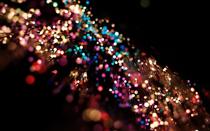 Colorful Blurred Lights, photographic effects, christmas, lighting equipment, shape