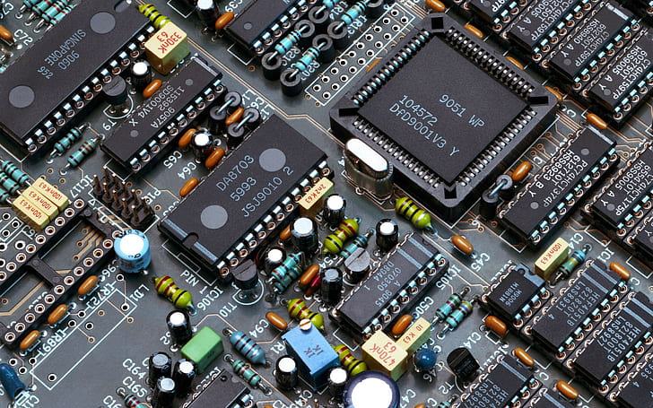 Electronic Projects, full frame, small, computer part, macro Free HD Wallpaper