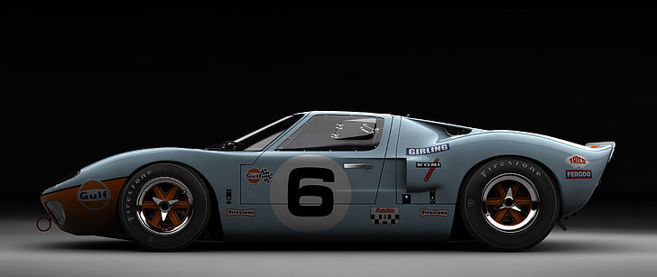 Ford GT40 MK4, competition, no people, mode of transportation, number Free HD Wallpaper