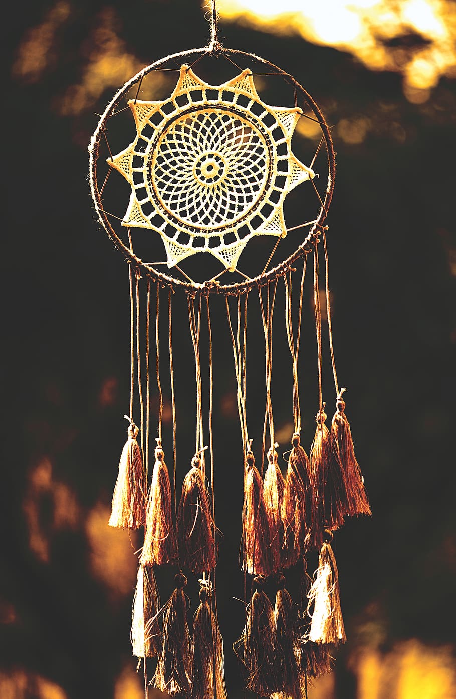 Free Wolf Dream Catcher, low angle view, decoration, no people, hanging Free HD Wallpaper