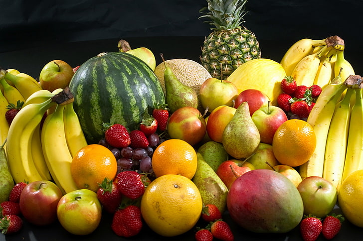 Fruit Basket, market, healthy lifestyle, red, mango