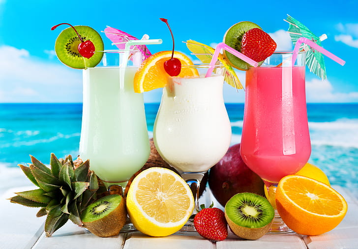 Fruit Infused Water, juices, pina colada, cocktails, pineapple Free HD Wallpaper