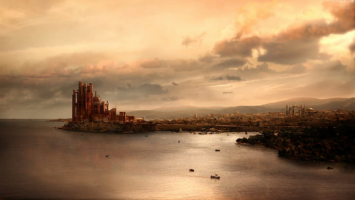 Game of Thrones Art, summer, travel, beach, tower Free HD Wallpaper