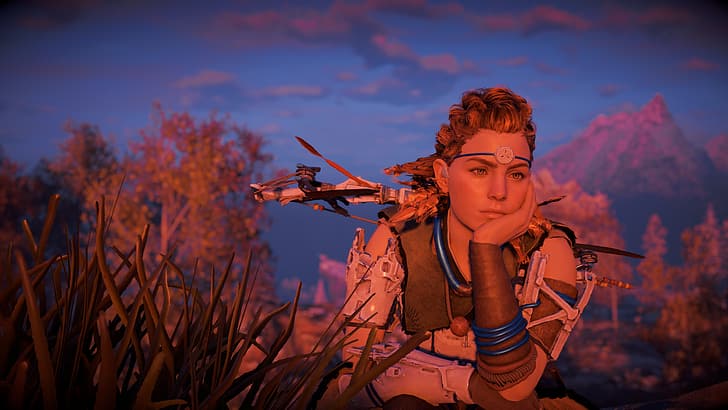 horizon zero dawn frozen wilds, aloy horizon zero dawn, guerilla, playstation Free HD Wallpaper