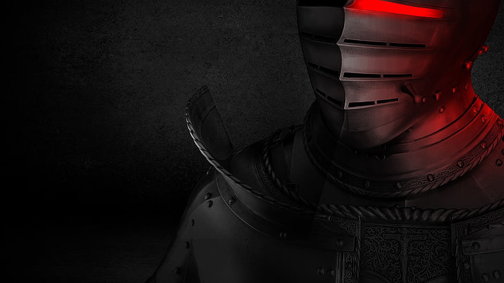 HP Omen Logo, standing, unrecognizable person, knight, headshot Free HD Wallpaper