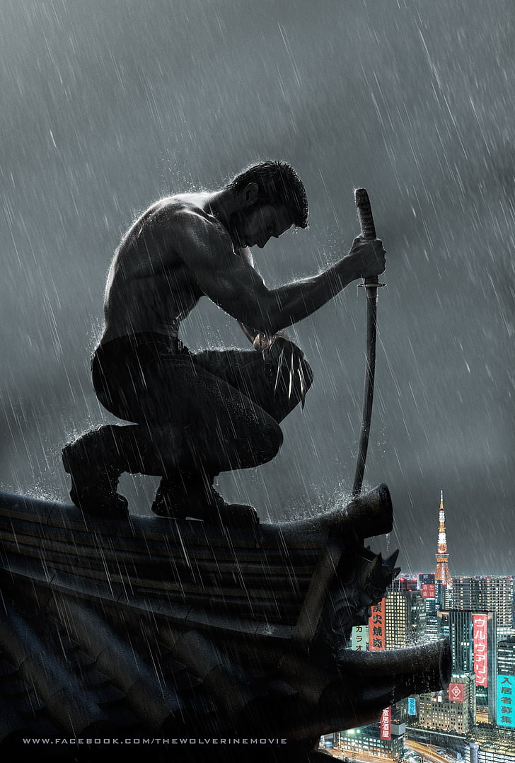 Hugh Jackman Wolverine Movie, outdoors, sky, wolverine, city Free HD Wallpaper