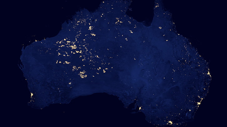 Ireland at Night From Space, city lights, blue marble, satellite view, astronomy