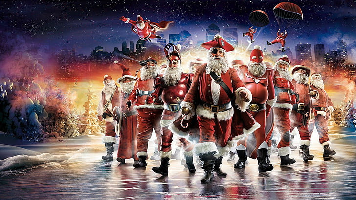 Merry Christmas DC Comics, claus, holidays,, christmas, merry christmas Free HD Wallpaper