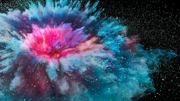 Microsoft Surface Pro Laptop, colors, explosion, explosive Free HD Wallpaper