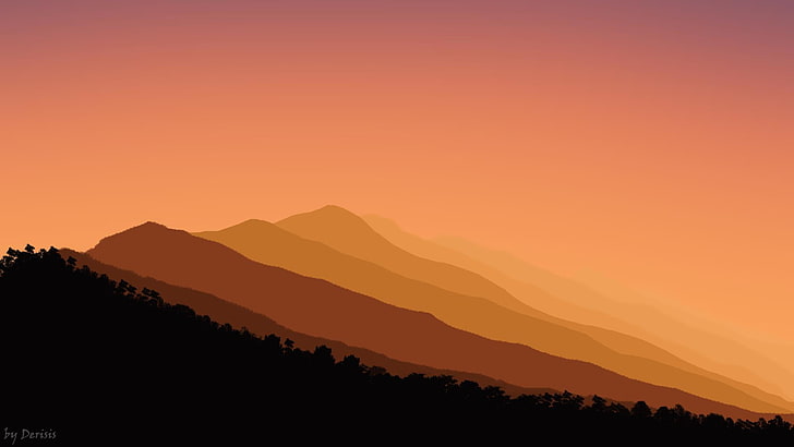 mountain range, mountain, tranquil scene, environment Free HD Wallpaper
