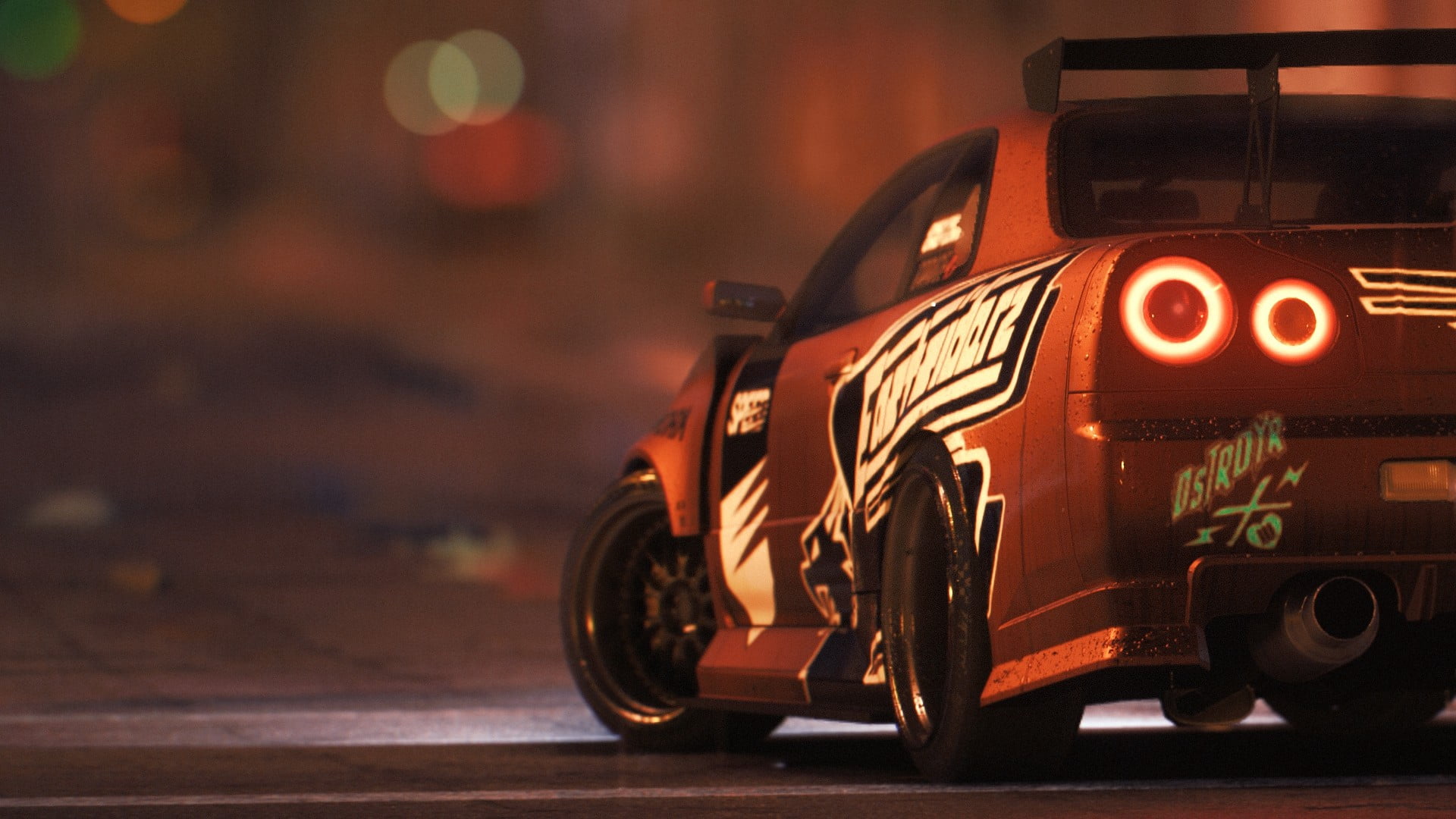 Need Speed, motor vehicle, night, taxi, table