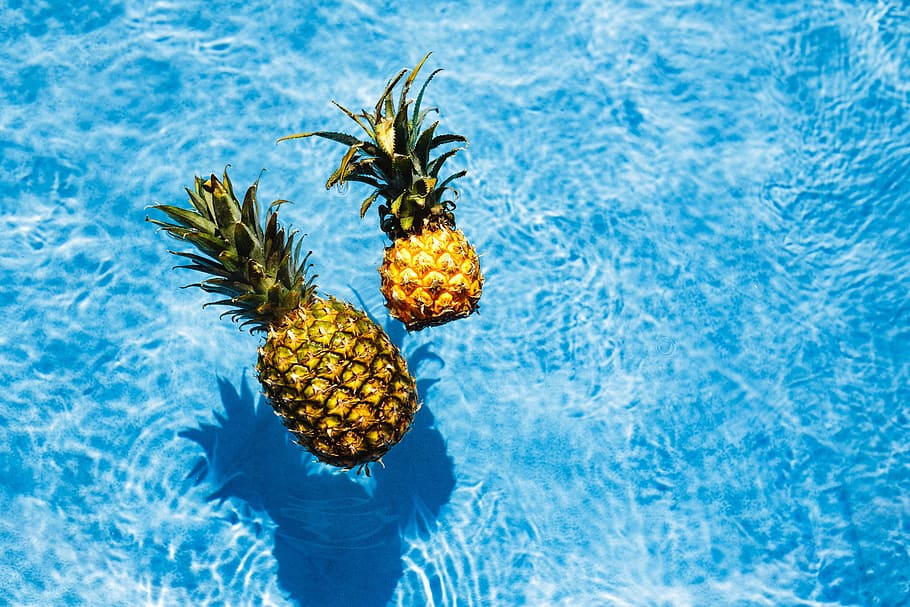 Pineapple Beach, outdoor, wellbeing, nature, top view Free HD Wallpaper