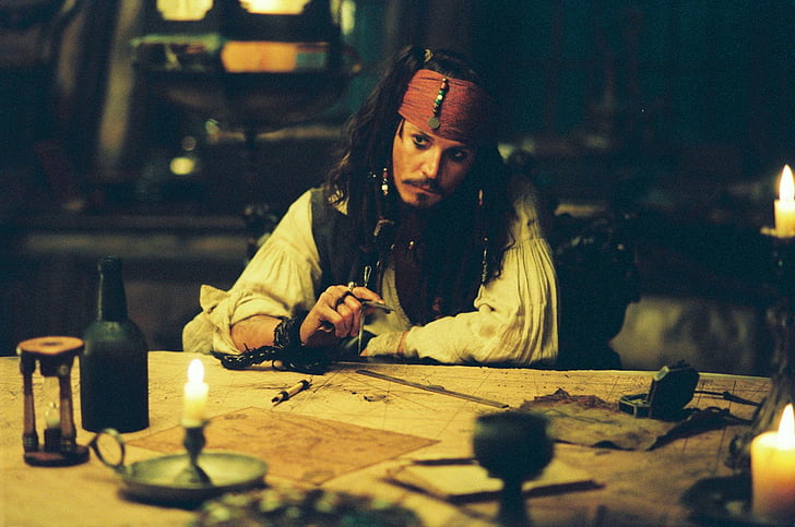 Pirates Caribbean 2, night, table, food and drink, hipster  person