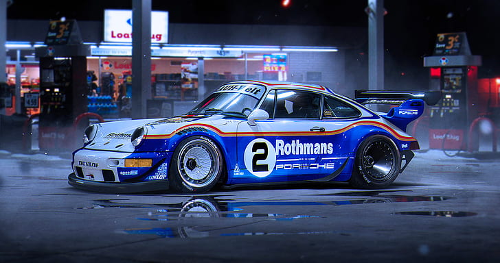 Porsche 911 Race Car, by khyzyl saleem, rothmans, porsche, car Free HD Wallpaper