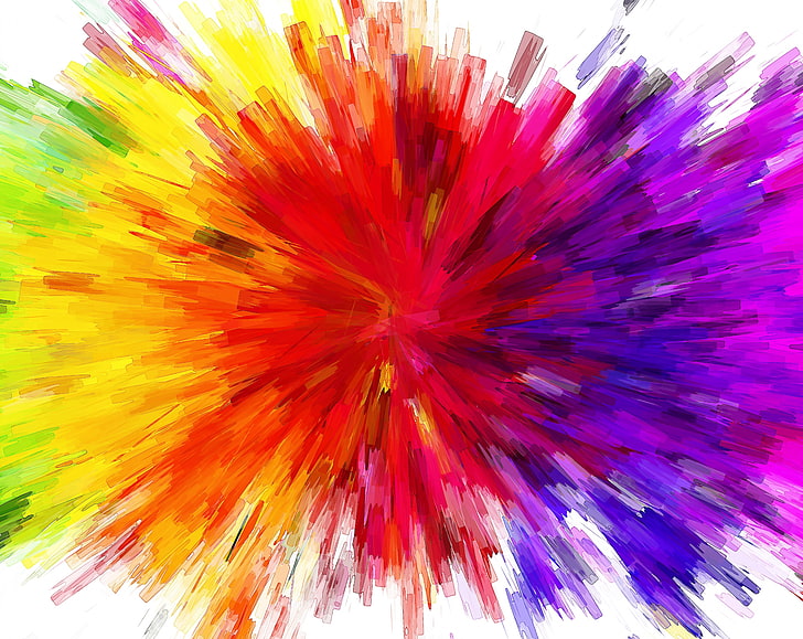 Rainbow Burst, lines, choice, aero, pencil Free HD Wallpaper