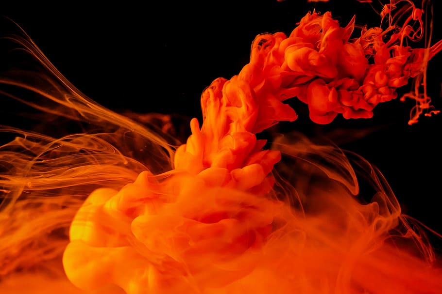 Red Black Vector, fire  natural phenomenon, liquid, water, explosion Free HD Wallpaper