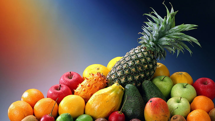 Tropical Fruit Salad, multi colored, watermelon, no people, citrus fruit Free HD Wallpaper