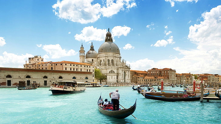 Venice Hotels, landscape, summer, religion, vessel Free HD Wallpaper