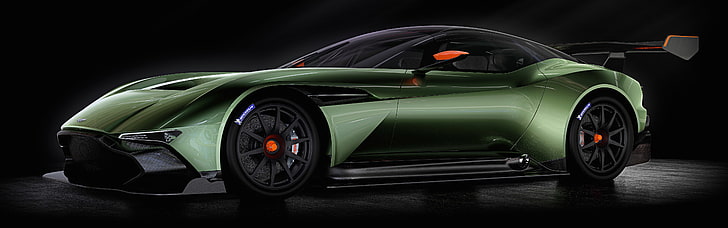 Aston Martin Vulcan V12, speed, wheel, chrome, sports car Free HD Wallpaper