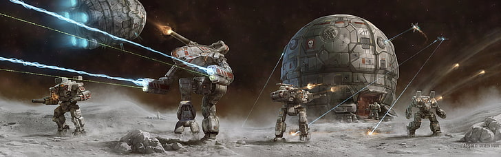 BattleTech Clan Mechs, mammal, battletech, domestic, livestock Free HD Wallpaper