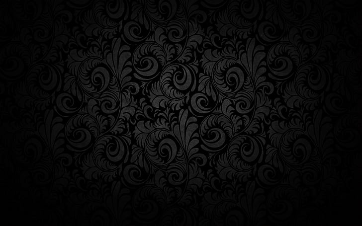 Black Vintage Patterns, studio shot, design, fashion, paisley Free HD Wallpaper