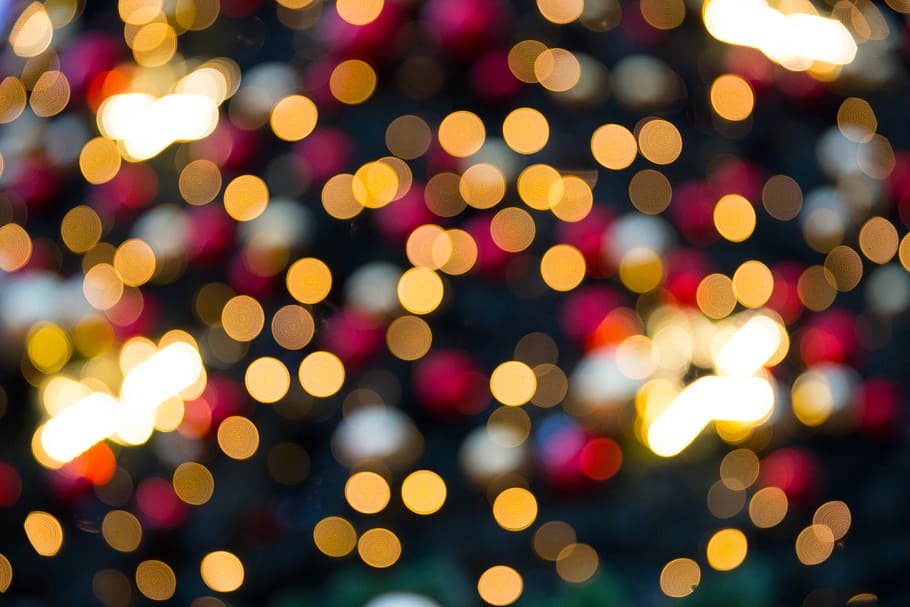 Christmas Lights Bokeh, illuminated, spotted, canon, xmas Free HD Wallpaper