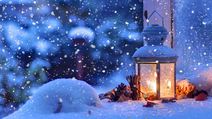 Christmas Winter Wonderland, sky, space, splash, star Free HD Wallpaper