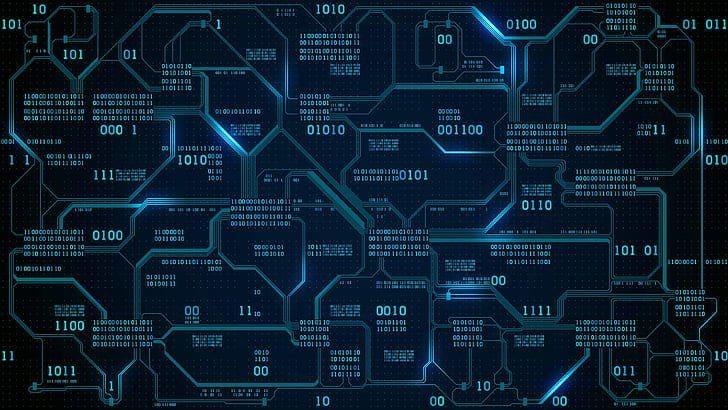 Circuit Board Graphic, numbers, dots, pcb, cpu Free HD Wallpaper
