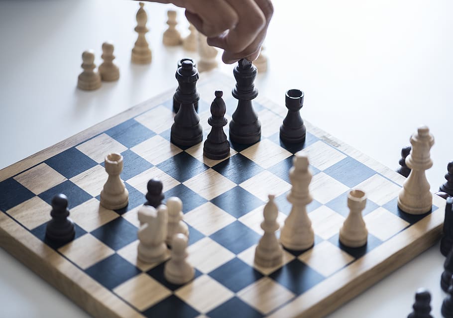 competition, checkerboard, plan, chess piece Free HD Wallpaper