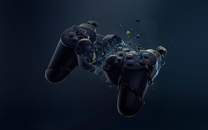 Cool HD Gaming, playstation, blue, gamepad, technology Free HD Wallpaper