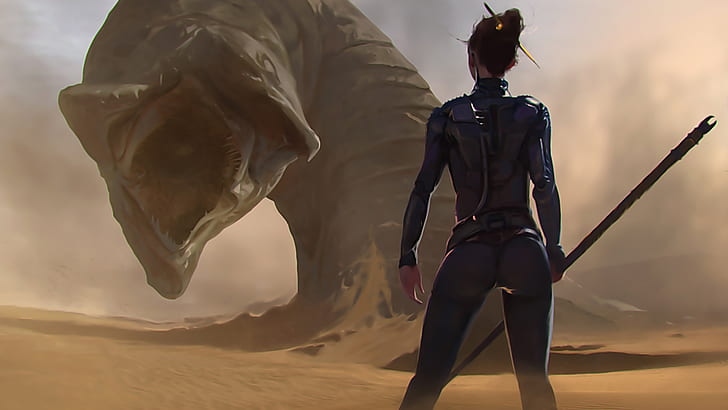 Dune Shai-Hulud, sci fi, dune Free HD Wallpaper