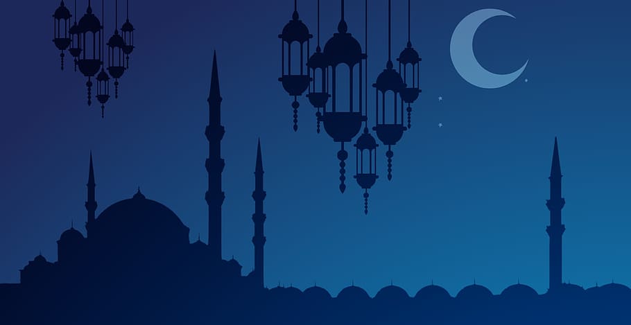 Eid Ul Fitr Quotes, shaikh, quran, sky, place of worship Free HD Wallpaper