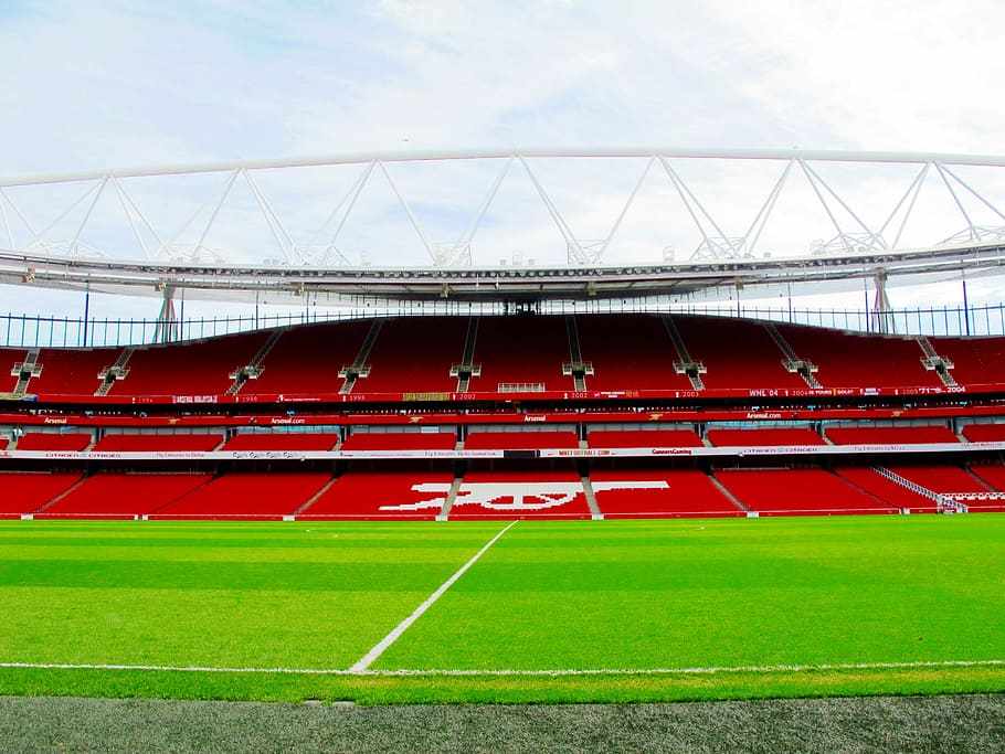 Emirates Stadium Layout, no people, plant, soccer field, architecture Free HD Wallpaper