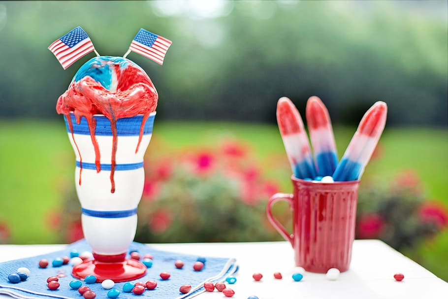 Fourth of July Party Food, happy, independence day, popsicles, day Free HD Wallpaper