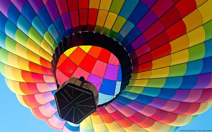 Glowing Hot Air Balloons, photography, pattern, flying, sport Free HD Wallpaper