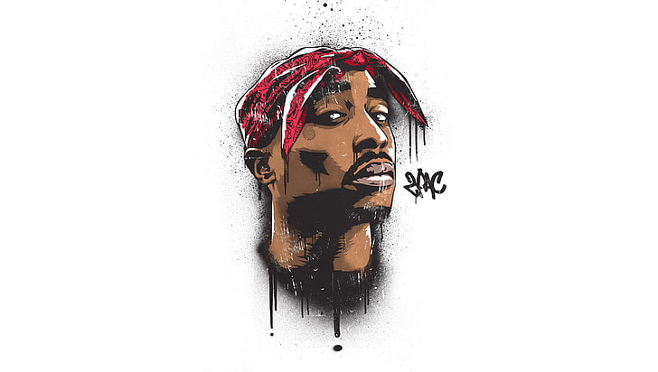 Hip Hop Vector, indoors, human hair, makaveli, shakur