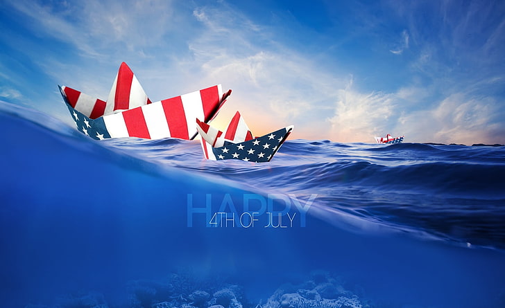 July 4, ocean, no people, outdoors, holiday Free HD Wallpaper