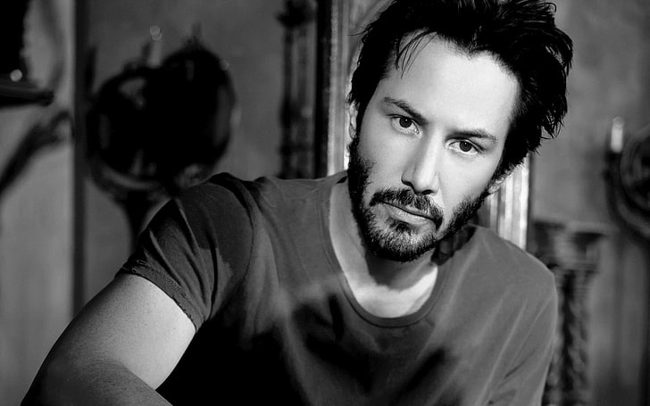 Keanu Reeves Quotes, macho, looking at camera, young men, lifestyles Free HD Wallpaper