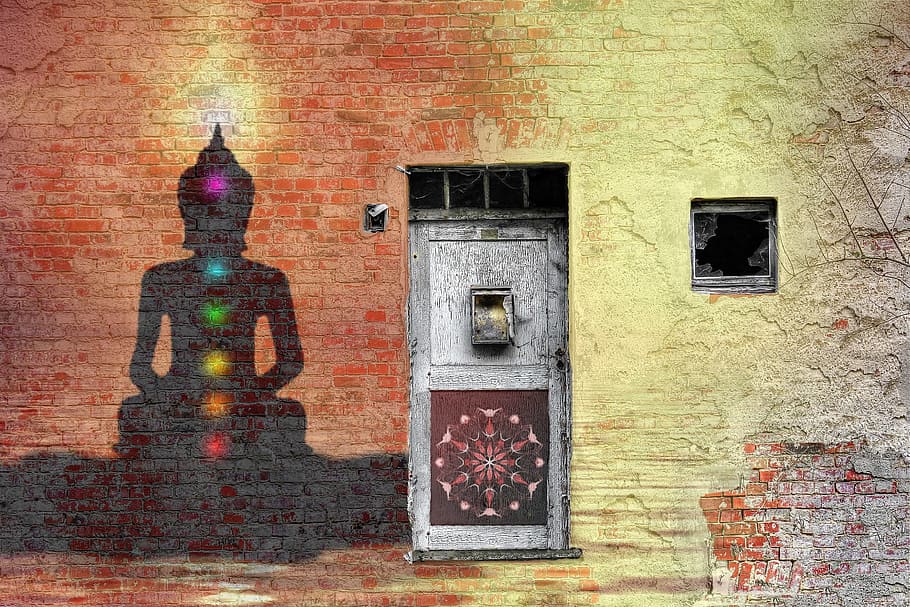 Kundalini Meditation, brick wall, harmony, yoga, esoteric