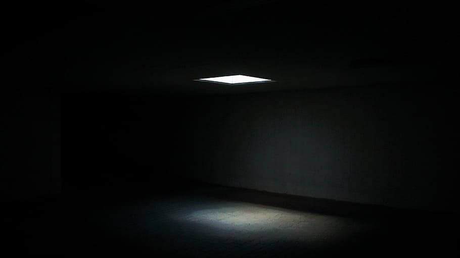 Light V Dark, light  natural phenomenon, absence, indoors, stage  performance space