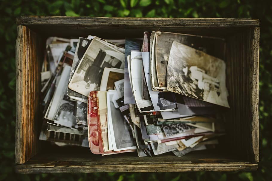 Memory Quotes Childhood, old, table, no people, publication