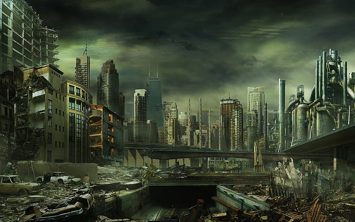 Post Apocalypse Outfit, post apocalyptic, city, apocalypse, sci fi Free HD Wallpaper