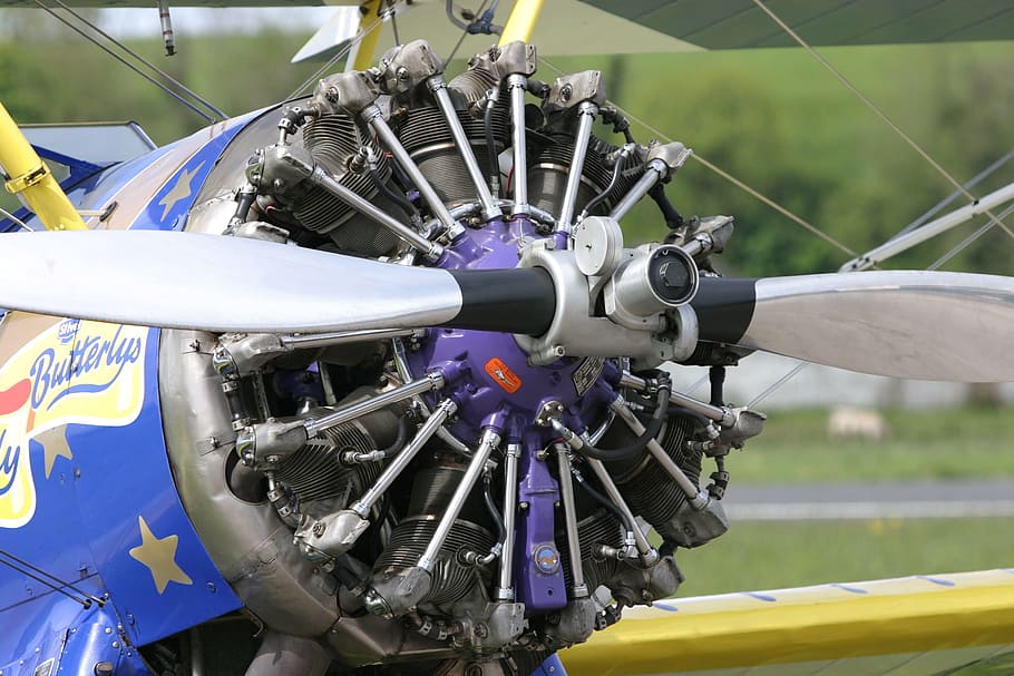 Radial Engine Drawings, engine, closeup, technology, airplane Free HD Wallpaper