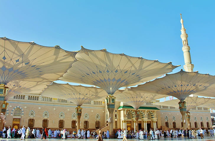 Ramadan in KSA Kiri, architectural column, outdoors, prophet, madinah Free HD Wallpaper