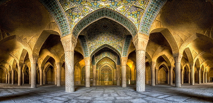 Shiraz City Iran, the past, islam, architectural column, belief