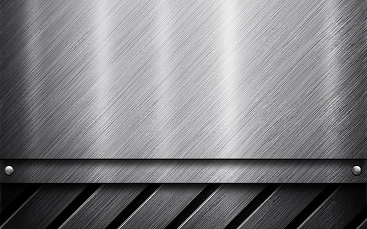 Silver and Black, textured, steel mill, metal, platinum Free HD Wallpaper